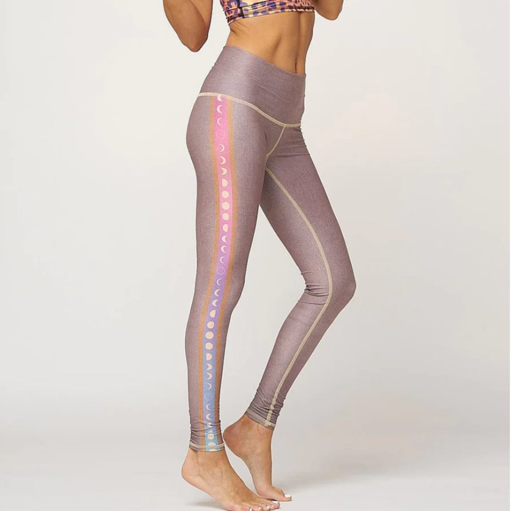 Teeki Rainbow Moon Yoga Pants NWT